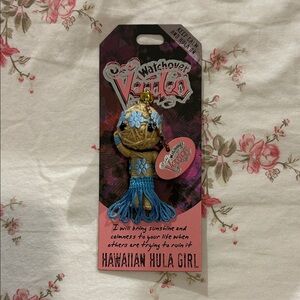 BRAND NEW Watchover Voodoo Hawaiian Hula Girl Keychain